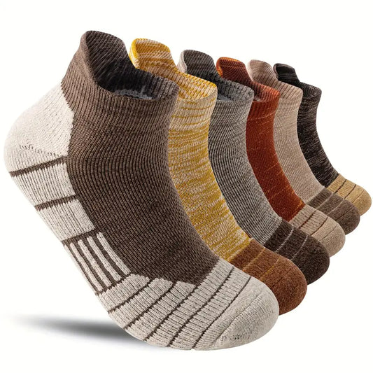 6 Pairs Autumn&Winter Men'S Structured Warm, Cushioning and Breathable